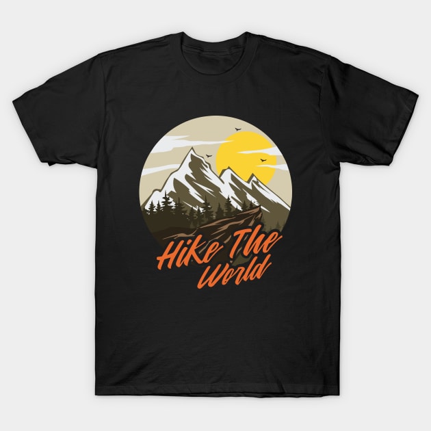 Hike The World T-Shirt by Locind